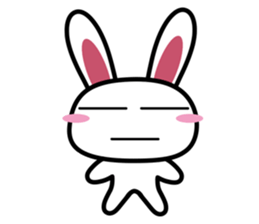 Tender rabbit-expression sticker #11176849