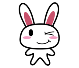 Tender rabbit-expression sticker #11176851