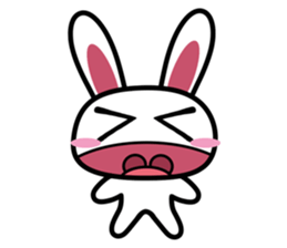 Tender rabbit-expression sticker #11176853