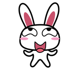 Tender rabbit-expression sticker #11176855