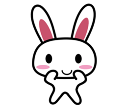 Tender rabbit-expression sticker #11176859
