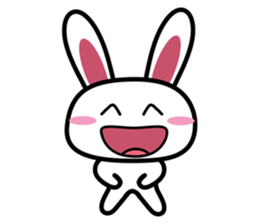 Tender rabbit-expression sticker #11176863