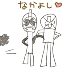 Graffiti of happy friends! sticker #11177363