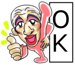 Beautiful dancers of the middle-aged sticker #11178028