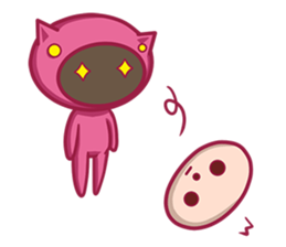 pink pajamas stamp sticker #11178076