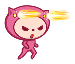 pink pajamas stamp sticker #11178084