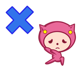 pink pajamas stamp sticker #11178087