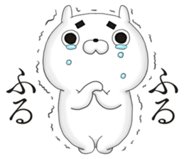 Serious rabbit and frivolous rabbit sticker #11178108