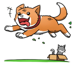 Stray Meow and Puppy sticker #11178922