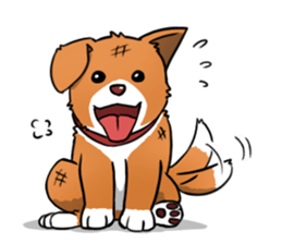 Stray Meow and Puppy sticker #11178930