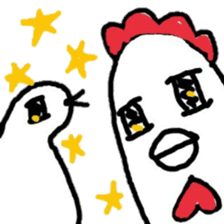 Chicken and quail Sticker No.2 !! sticker #11179819