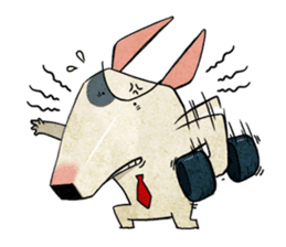 Bizarre _Bull Terrier sticker #11180158