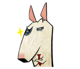 Bizarre _Bull Terrier sticker #11180159