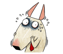 Bizarre _Bull Terrier sticker #11180160