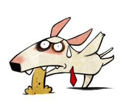 Bizarre _Bull Terrier sticker #11180162
