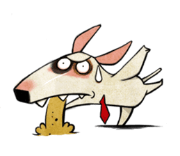 Bizarre _Bull Terrier sticker #11180162