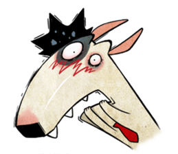 Bizarre _Bull Terrier sticker #11180163