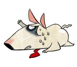 Bizarre _Bull Terrier sticker #11180165