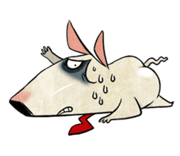 Bizarre _Bull Terrier sticker #11180165