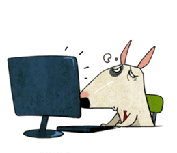 Bizarre _Bull Terrier sticker #11180167