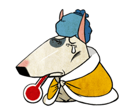 Bizarre _Bull Terrier sticker #11180170