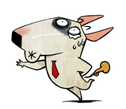Bizarre _Bull Terrier sticker #11180171