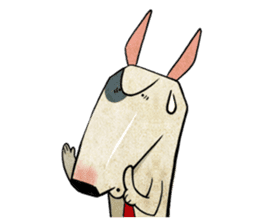 Bizarre _Bull Terrier sticker #11180172