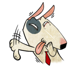 Bizarre _Bull Terrier sticker #11180173