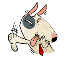 Bizarre _Bull Terrier sticker #11180173