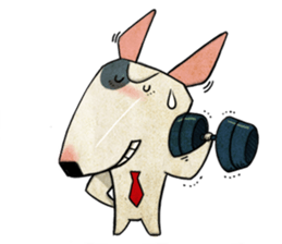 Bizarre _Bull Terrier sticker #11180174