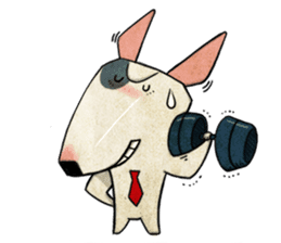Bizarre _Bull Terrier sticker #11180174