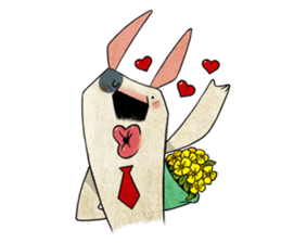 Bizarre _Bull Terrier sticker #11180178