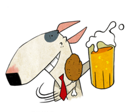 Bizarre _Bull Terrier sticker #11180179
