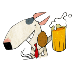 Bizarre _Bull Terrier sticker #11180179