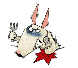 Bizarre _Bull Terrier sticker #11180181