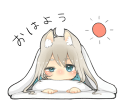 Nekomimikko's yuruhuwa Sticker sticker #11180464