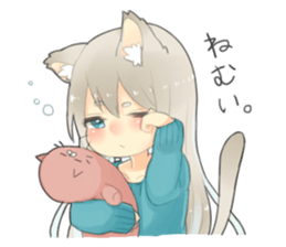 Nekomimikko's yuruhuwa Sticker sticker #11180465