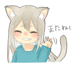 Nekomimikko's yuruhuwa Sticker sticker #11180472