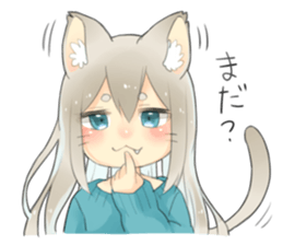 Nekomimikko's yuruhuwa Sticker sticker #11180482