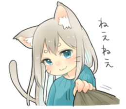 Nekomimikko's yuruhuwa Sticker sticker #11180483