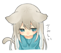 Nekomimikko's yuruhuwa Sticker sticker #11180486