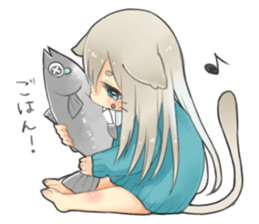 Nekomimikko's yuruhuwa Sticker sticker #11180491