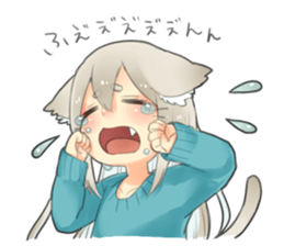 Nekomimikko's yuruhuwa Sticker sticker #11180494