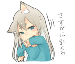 Nekomimikko's yuruhuwa Sticker sticker #11180496