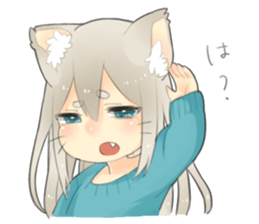 Nekomimikko's yuruhuwa Sticker sticker #11180499