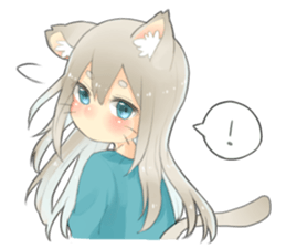 Nekomimikko's yuruhuwa Sticker sticker #11180501