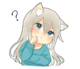 Nekomimikko's yuruhuwa Sticker sticker #11180502