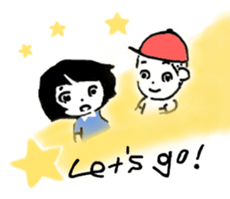 Ayako and Monta's Ayabe dialect Sticker sticker #11180582