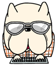 Frenchbulldog Pistachio Geek sticker #11180925