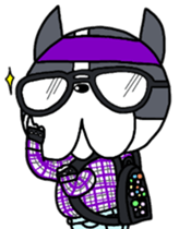 Frenchbulldog Pistachio Geek sticker #11180942